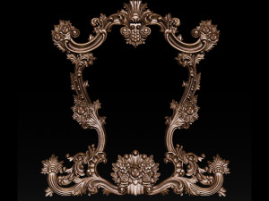 classical carved frame 3D-Druckmodell