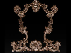 classical carved frame 3D Print Model