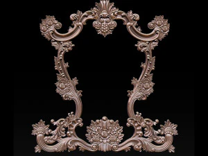 classical carved frame 3D Print Model