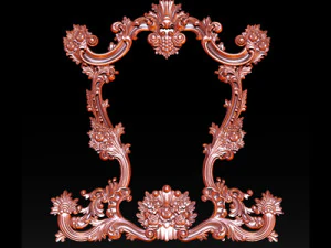 classical carved frame 3D Print Model