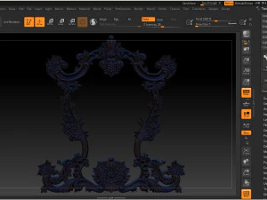 classical carved frame 3D Print Model