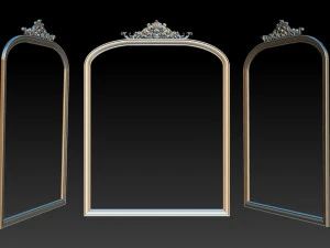 클래식 조각 프레임 3D 프린트 모델