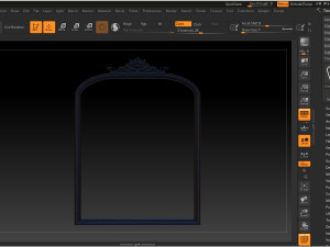 classical carved frame 3D 打印模型