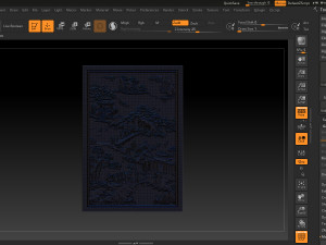 mural landscape wood carving file stl obj and ztl for cnc 3D Print Model
