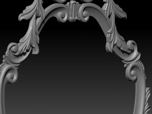 framed wall-mounted mirror 3D-printmodel