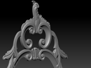 framed wall-mounted mirror 3D-printmodel