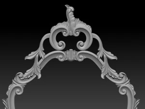 framed wall-mounted mirror 3D Print Model