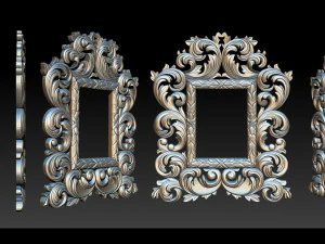 Classic mirror frame 3D Print Model