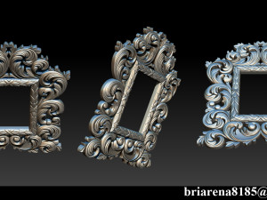 Classic mirror frame Model Cetak 3D