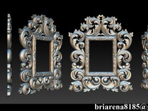 Classic mirror frame Model Cetak 3D