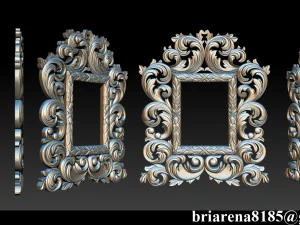Classic mirror frame 3D Print Model