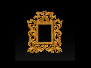 Classic mirror frame Model Cetak 3D