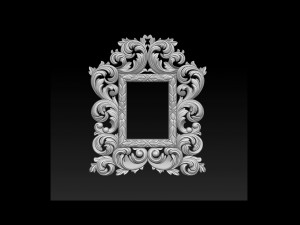 Classic mirror frame Model Cetak 3D