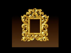 Classic mirror frame 3D Print Model