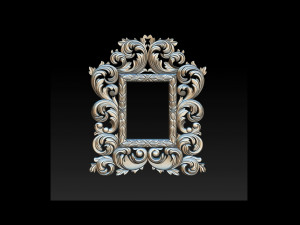 Classic mirror frame Model Cetak 3D