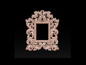 Classic mirror frame Model Cetak 3D