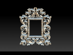 Classic mirror frame Model Cetak 3D