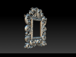 Classic mirror frame Model Cetak 3D