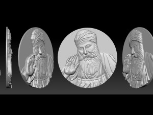 Guru Nanak for CNC Router 3D Print Model