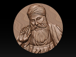 Guru Nanak for CNC Router 3D Print Model