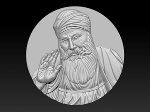 Guru Nanak for CNC Router 3D Print Model