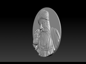 Guru Nanak for CNC Router 3D Print Model