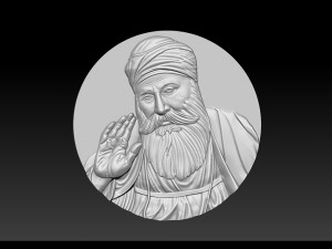 Guru Nanak for CNC Router 3D Print Model