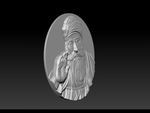 Guru Nanak for CNC Router 3D Print Model