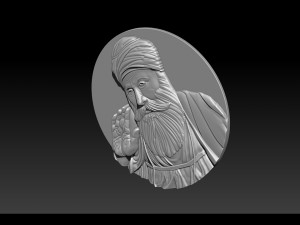 Guru Nanak for CNC Router 3D Print Model