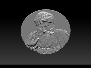 Guru Nanak for CNC Router 3D Print Model