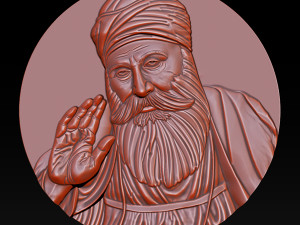 Guru Nanak for CNC Router 3D Print Model