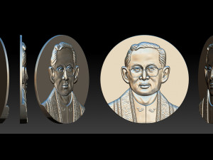 Thailand King Bhumibol 3D Print Model