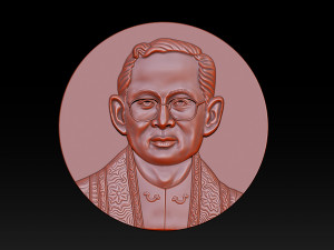 Thailand King Bhumibol 3D Print Model