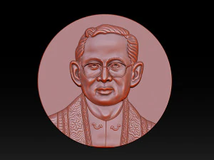 Thailand King Bhumibol 3D Print Model