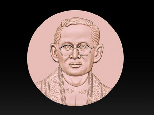 Thailand King Bhumibol 3D Print Model