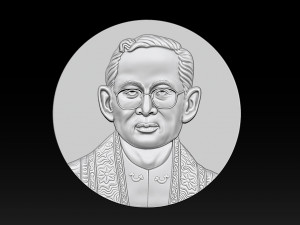 Thailand King Bhumibol 3D Print Model