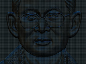 Thailand King Bhumibol 3D Print Model