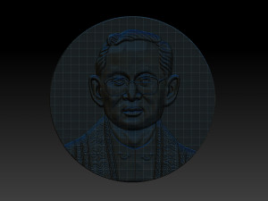 Thailand King Bhumibol 3D Print Model