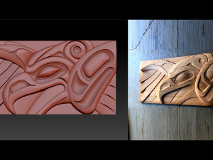 ThunderBird Carved Panel 3D Print Models