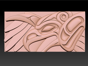 ThunderBird Carved Panel 3D प्रिंट मॉडल