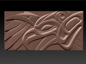 ThunderBird Carved Panel 3D Print Model