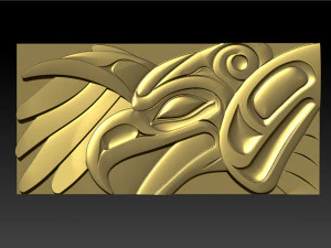 ThunderBird Carved Panel 3D Print Model