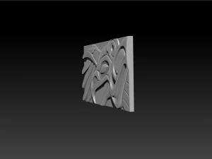 ThunderBird Carved Panel 3D Print Model