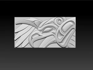 ThunderBird Carved Panel 3D Print Model