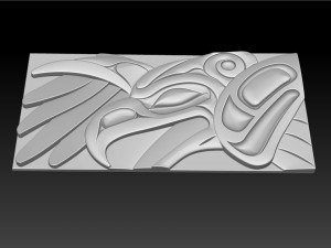 ThunderBird Carved Panel 3D प्रिंट मॉडल