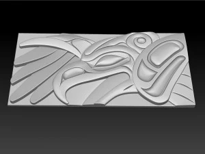 ThunderBird Carved Panel 3D Print Model