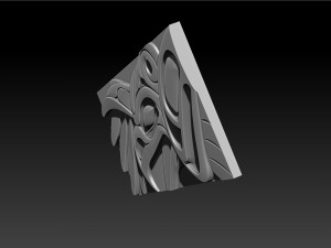 ThunderBird Carved Panel 3D प्रिंट मॉडल