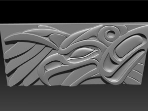 ThunderBird Carved Panel 3D प्रिंट मॉडल