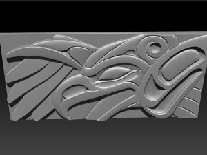 ThunderBird Carved Panel 3D Print Model