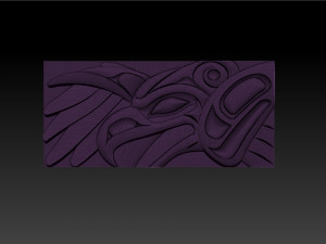 ThunderBird Carved Panel 3D प्रिंट मॉडल